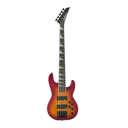 Front. Jackson - Jackson JS Series Concert Bass JS3VQ 5-String Electric Guitar (Cherry Burst).