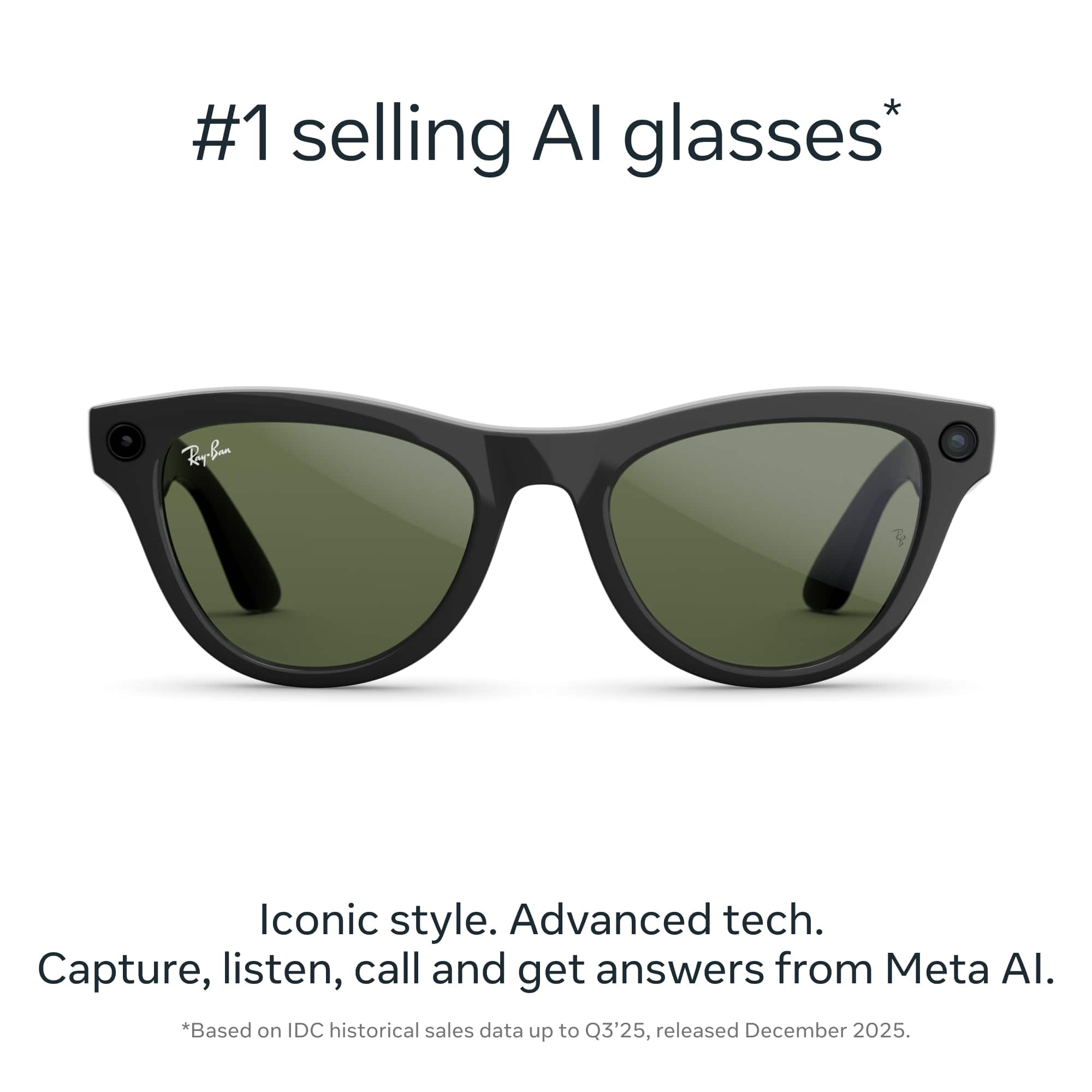 Ray Ban Meta Skyler (Gen 2) glasses with Meta AI, Audio, Photo