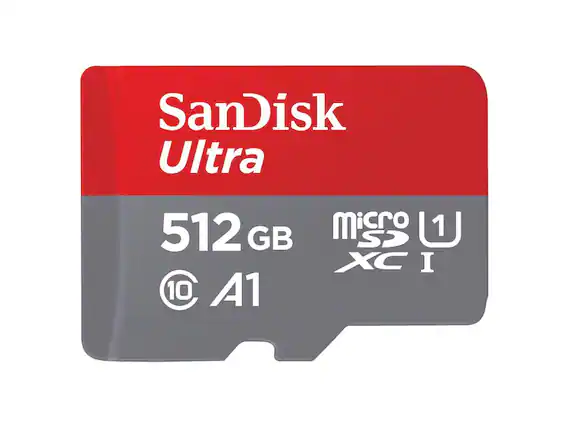 SanDisk Ultra
512 GB
MicroSDXC I
U1
10
A1