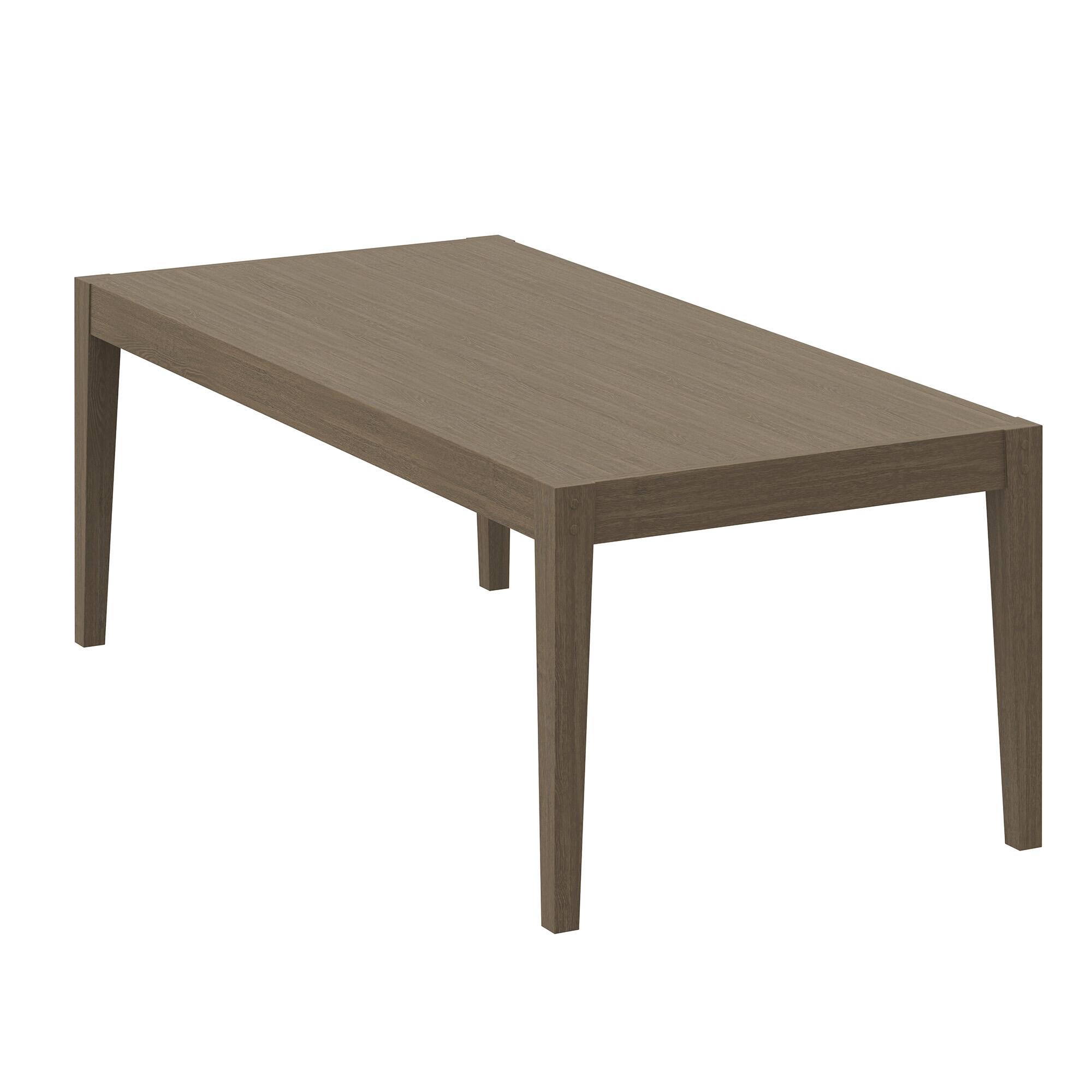 Alt View 7. Modway - Northlake 83" Rectangular Outdoor Patio Teak Dining Table by Modway - Weathered Gray.