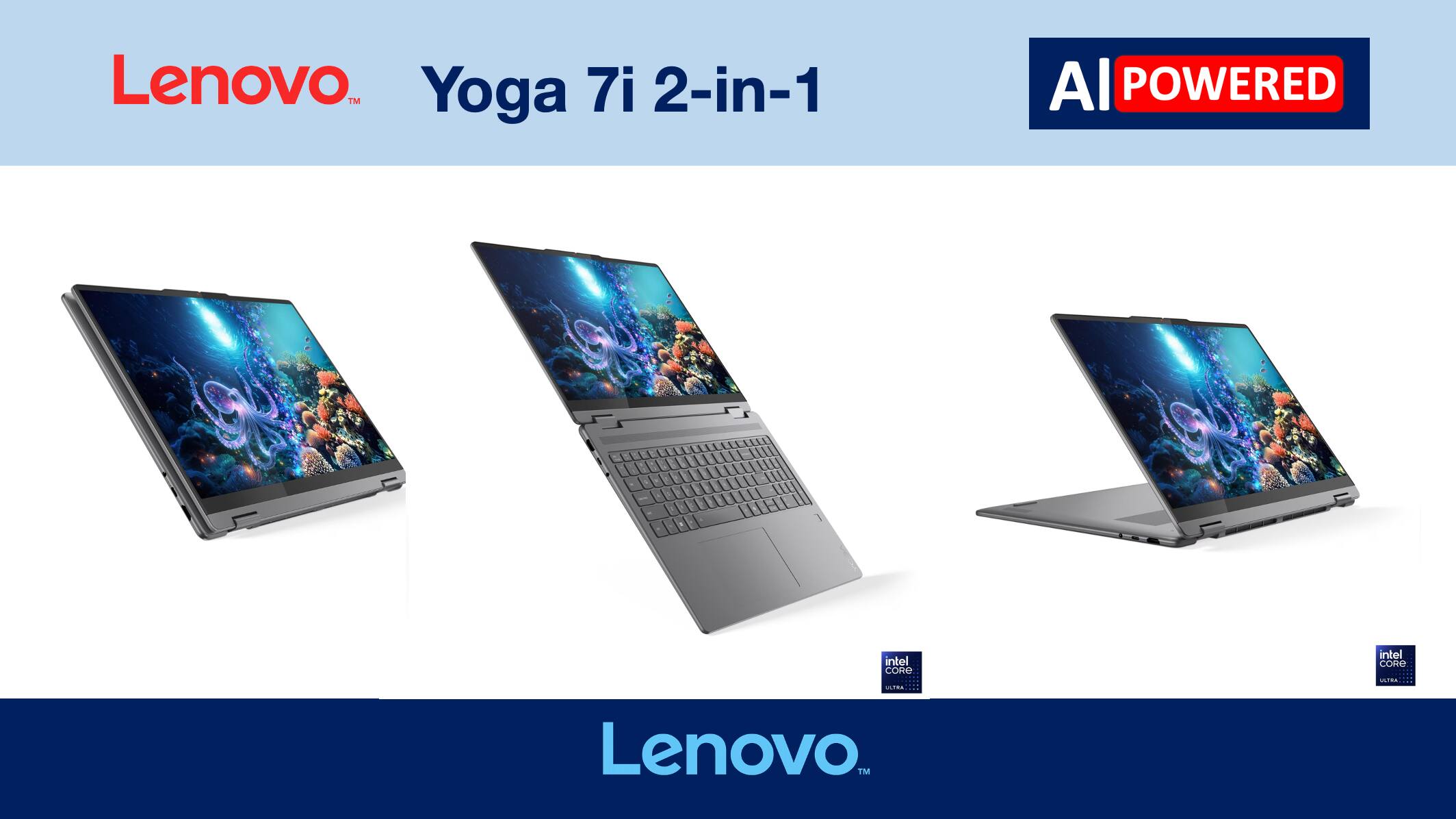 Lenovo Yoga 7i 2-in-1  
AI POWERED  
Intel Core i7  
Lenovo TM