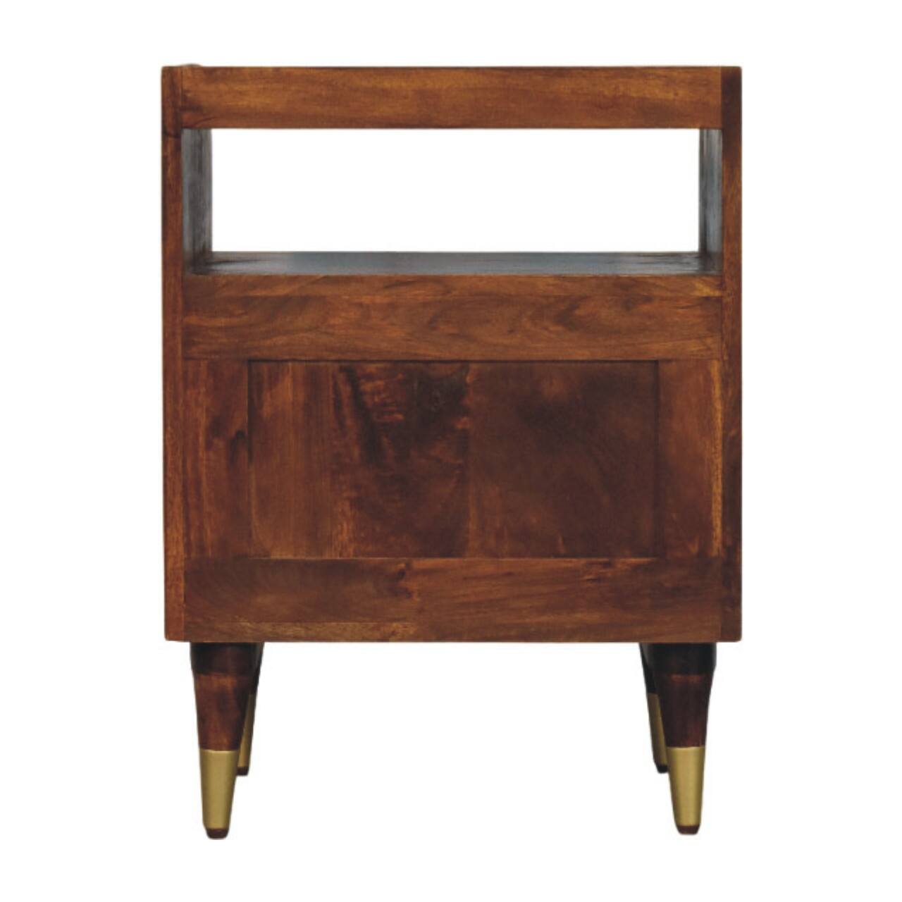 Back. Artisan Furniture - Artisan Furniture Solid Wood Camden Chestnut Bedside - Brown.