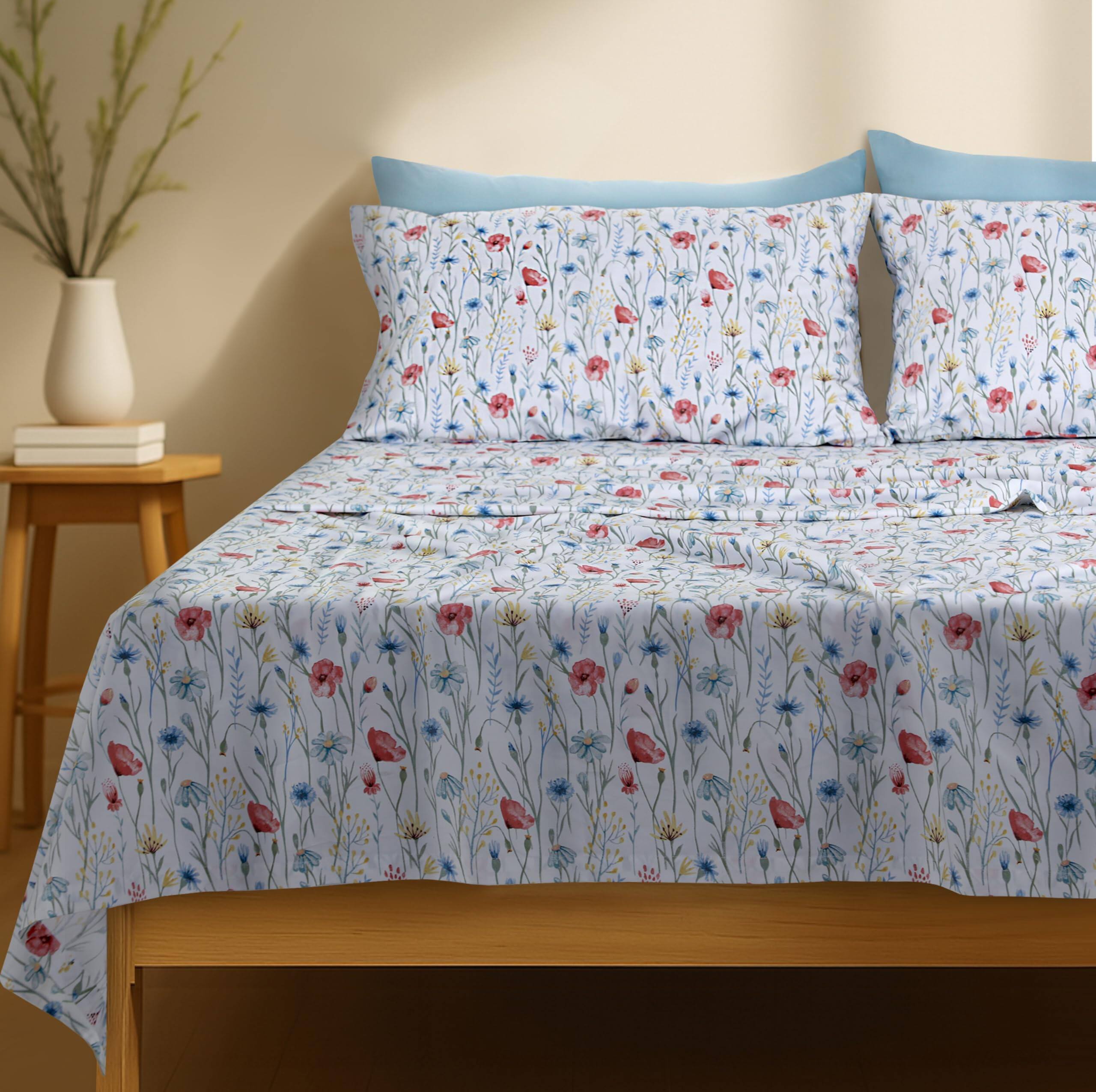 Alt View 7. Skar Audio - Cotton Sheets Queen Size Bed Set - 300 Thread Count Silky Soft Sateen Weave Lightweight & Breathable Deep P... - Vibe Twin XL.