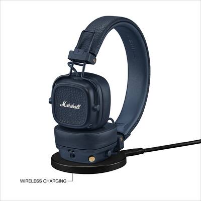 Marshall Major V Wireless On Ear Headphones Midnight Blue