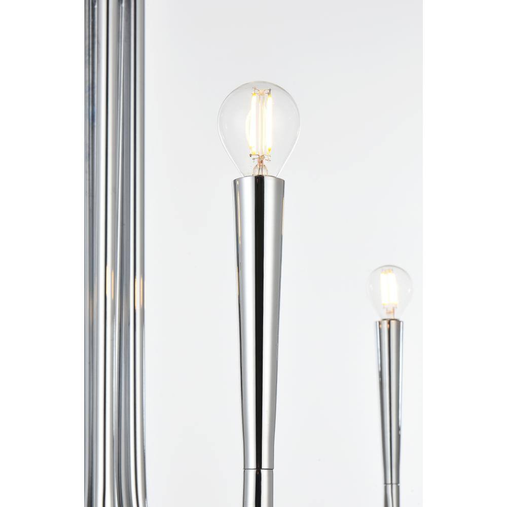 Alt View 2. Living District - Layne 30 inch chandelier in Chrome - Chrome.