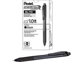 Pentel - EnerGel-X RollerGel Retractable Gel Pens, Bold Point, Dozen - Black Ink