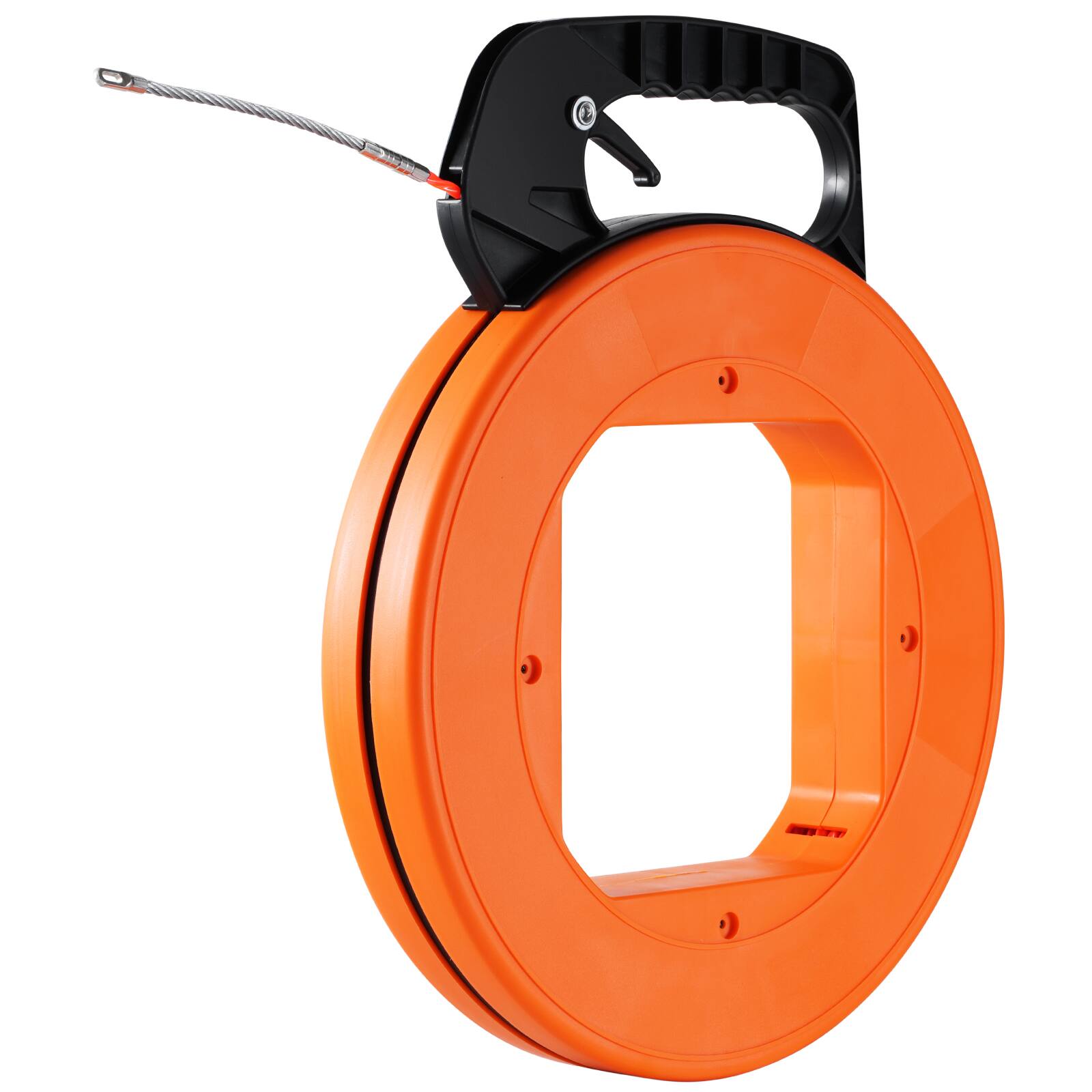 Alt View 5. VEVOR - Fish Tape, 100-foot, 1/4-inch, PET Wire Puller with Optimized Housing and Handle, Easy-to-Use Cable Puller Tool - Orange;Black.