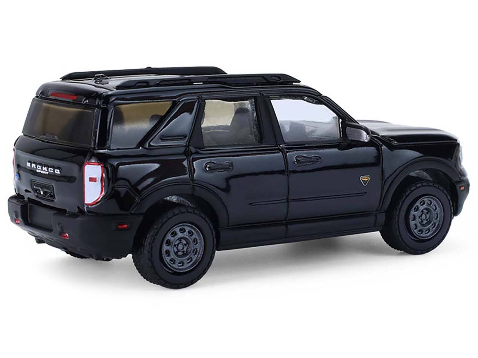 Left. Greenlight - 2022 Ford Bronco Sport Badlands Black "All Terrain" Series 17 1/64 Diecast Model Car by Greenlight - Black.