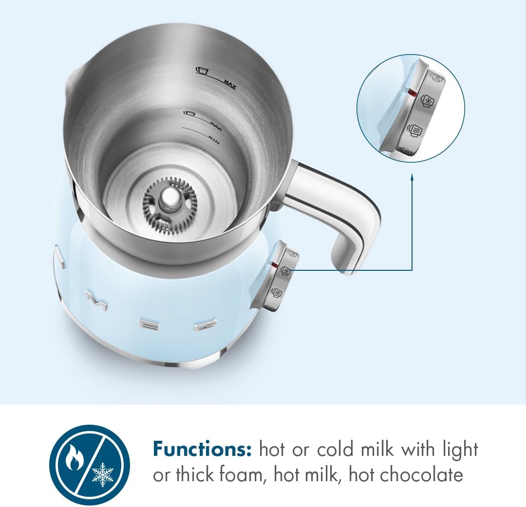MAX g MS Functions: hot or cold milk with light or thick foam, hot milk, hot chocolate