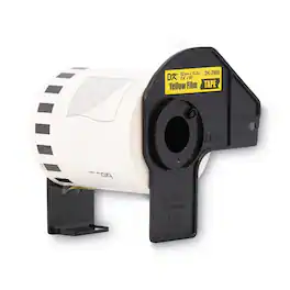 Brother - DK2606 2.4 in. x 50 ft. Continuous Film Label Tape - (1-Roll) - Yellow
