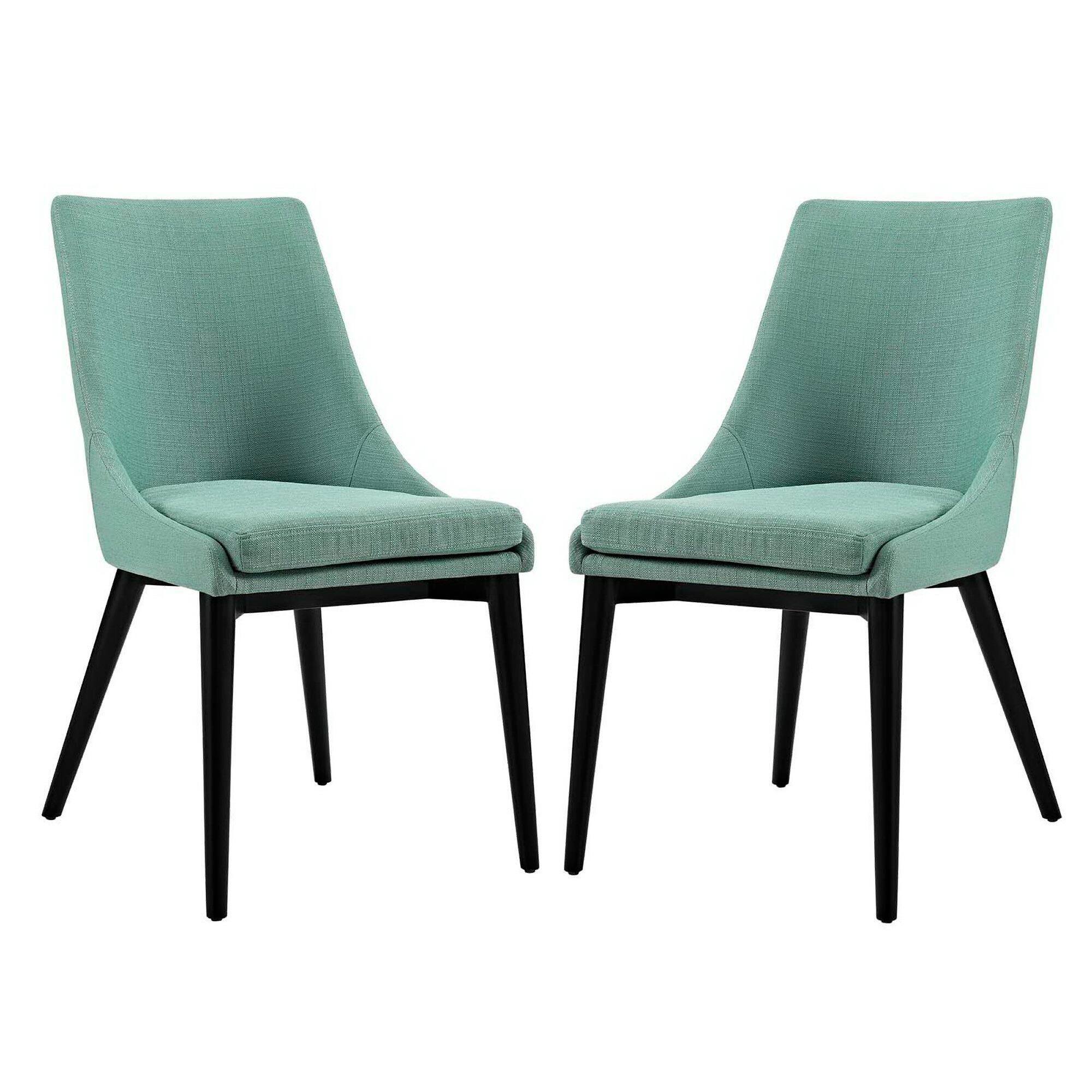 Angle. Modway - Viscount Fabric Dining Side Chair Set of 2 by Modway - Laguna.