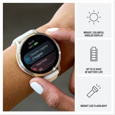 Garmin Venu 4 GPS Smartwatch 41 mm Fiber reinforced polymer Slate Garmin Venu 4 GPS Smartwatch 41 mm Fiber reinforced polymer Slate