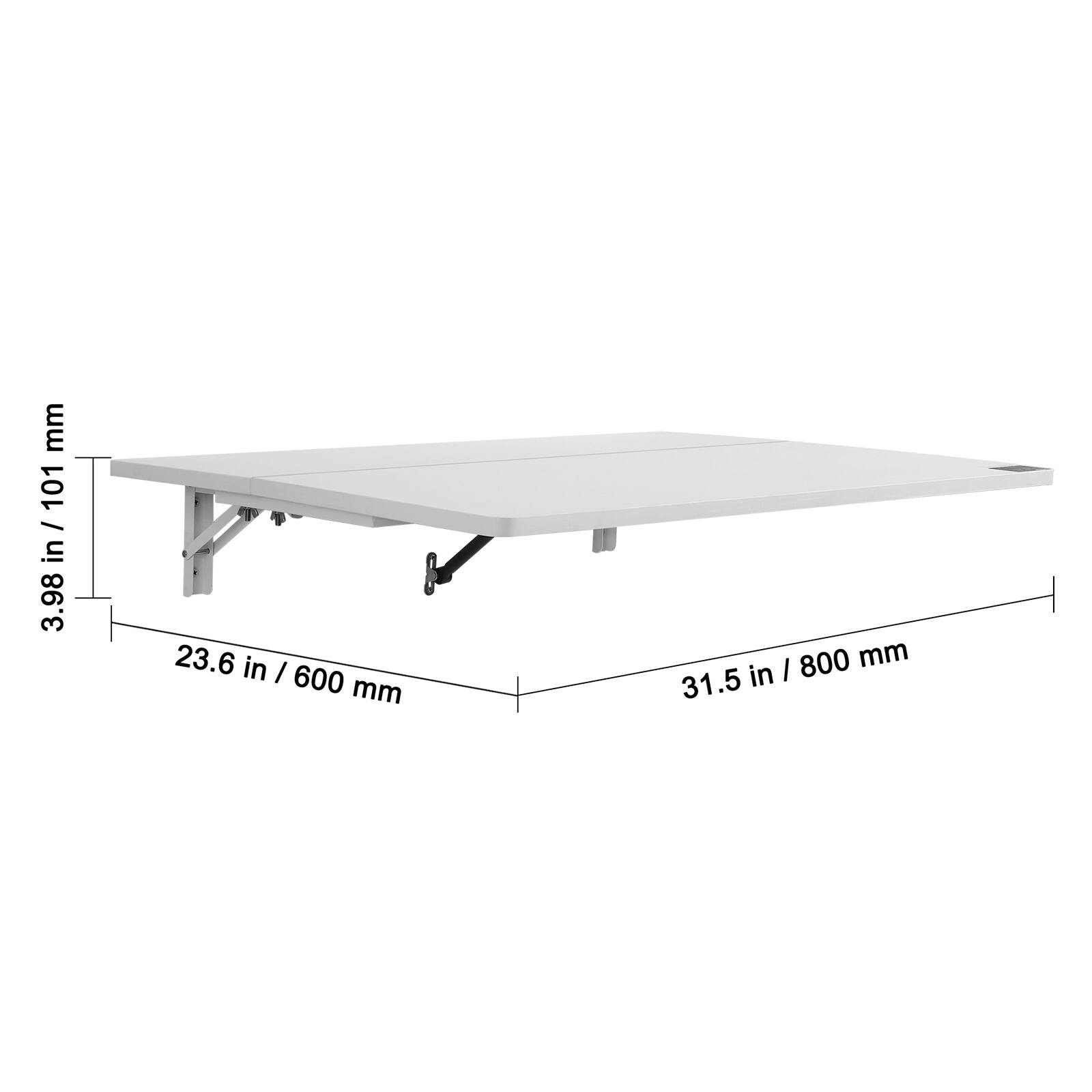 - 3.98 in / 101 mm
- 23.6 in / 600 mm
- 31.5 in / 800 mm