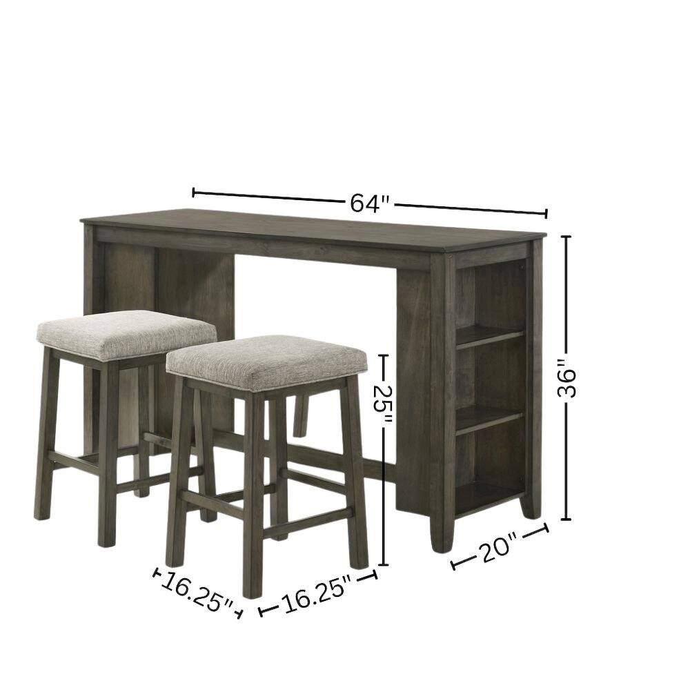 64" x 36" x 25"  
16.25" x 16.25" x 20"