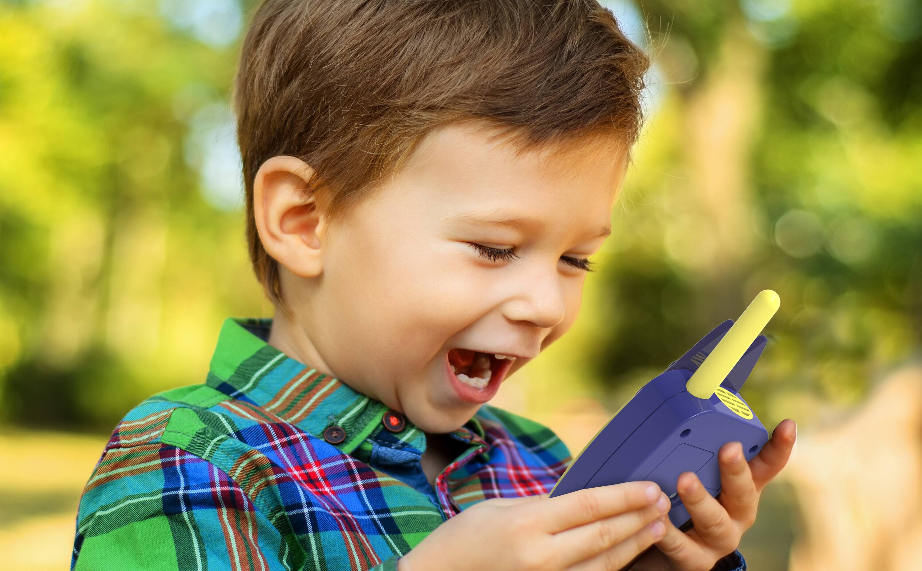 Back. eKids - eKids Bluey Walkie Talkies for Kids, Two Way Radios for Indoor or Outdoor Games - Blue.