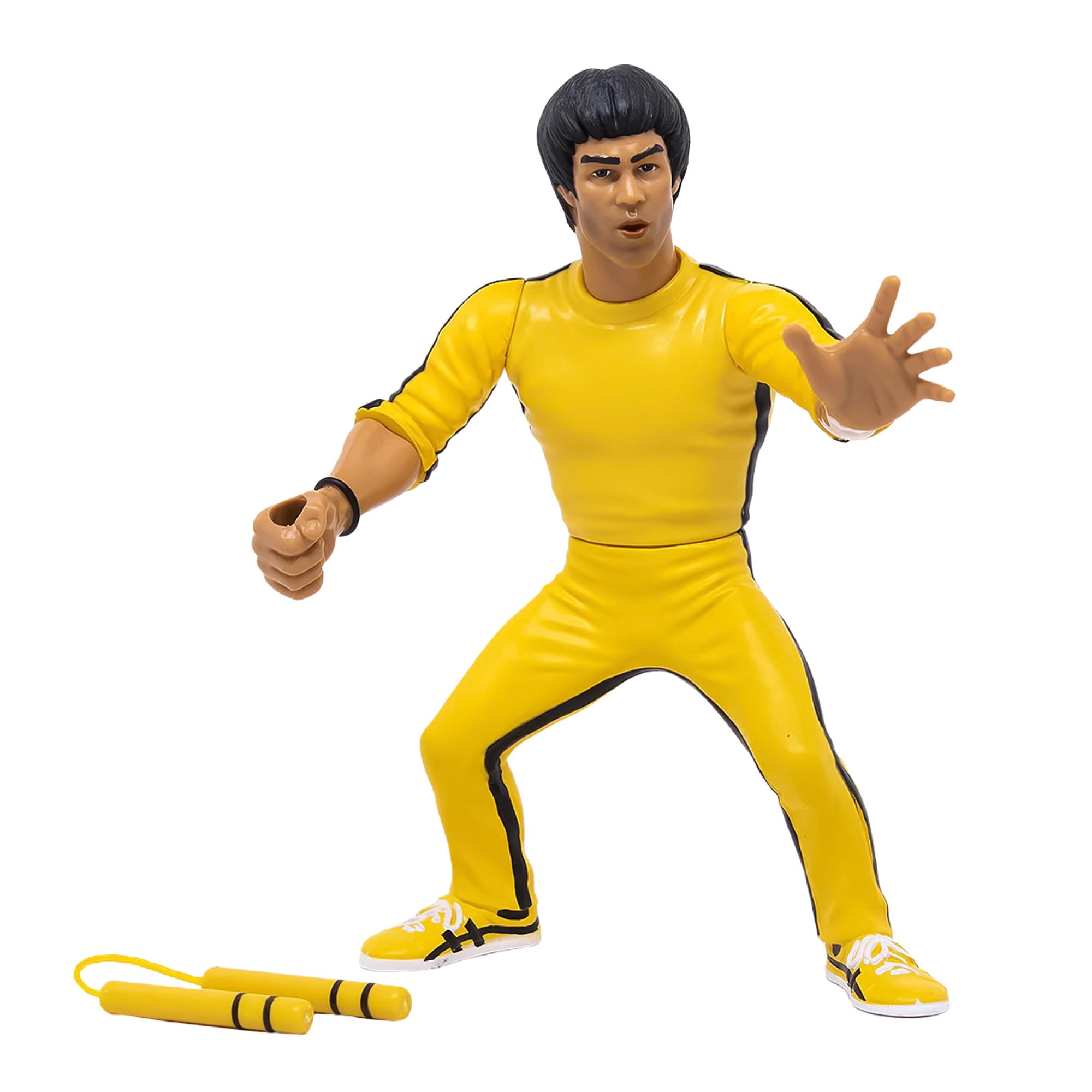Alt View 10. Zombie Sailor's Toys - Bruce Lee Heels and Faces Retro Action Figure | Yellow Tracksuit - Multi-Colored.