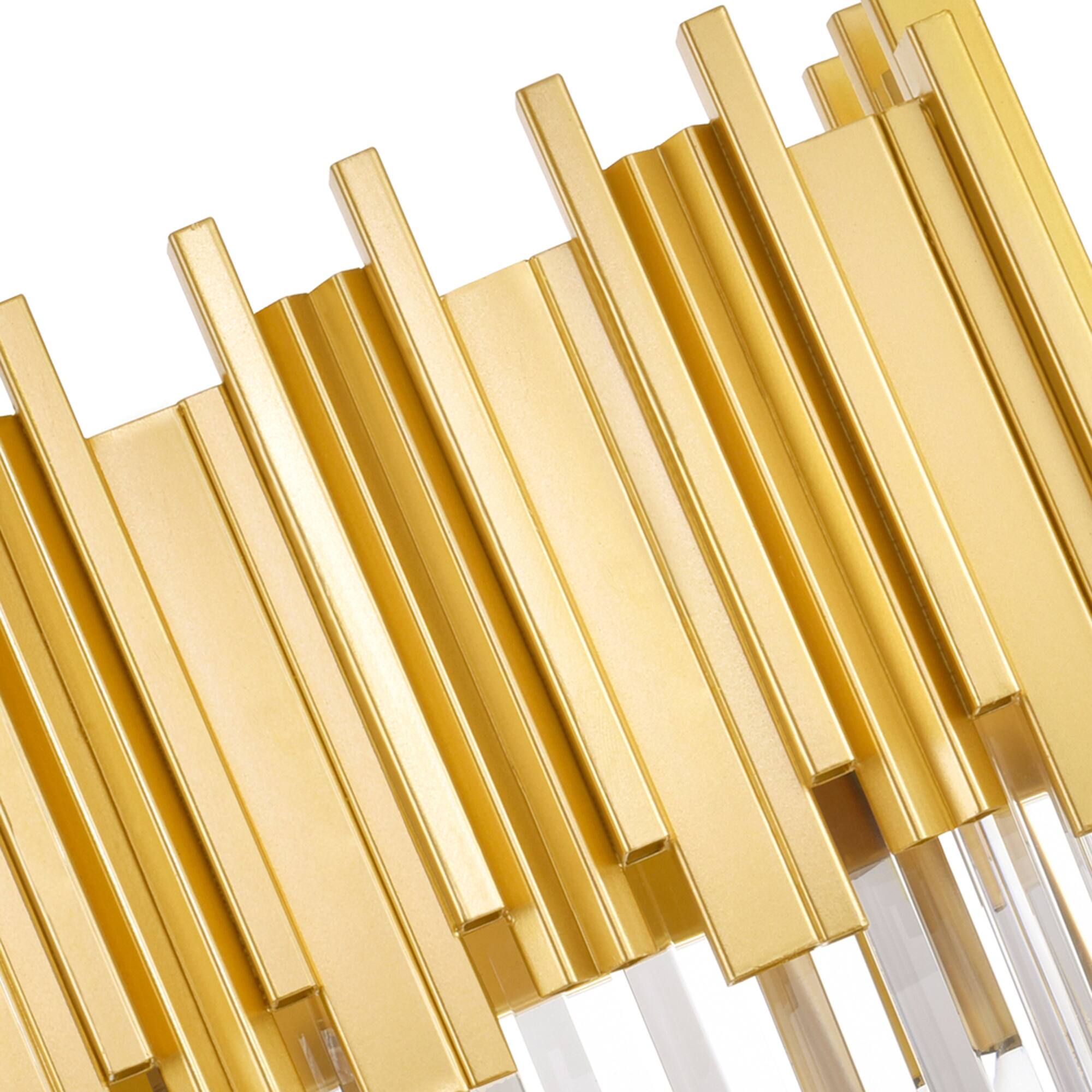 Alt View 1. CWI Lighting - Deco 3 Light Vanity Light With Medallion Gold Finish - Medallion Gold.