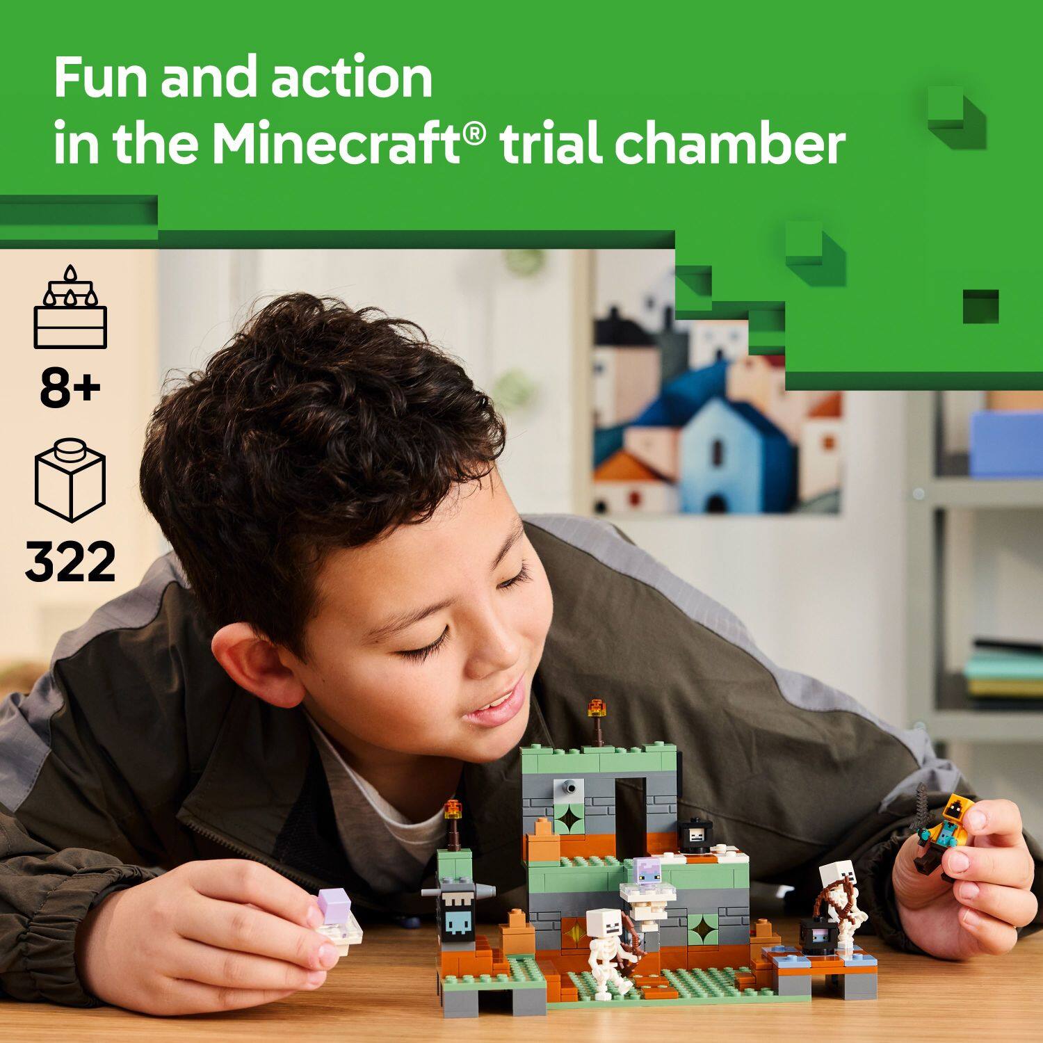 Fun and action in the Minecraft trial chamber 8+ 322