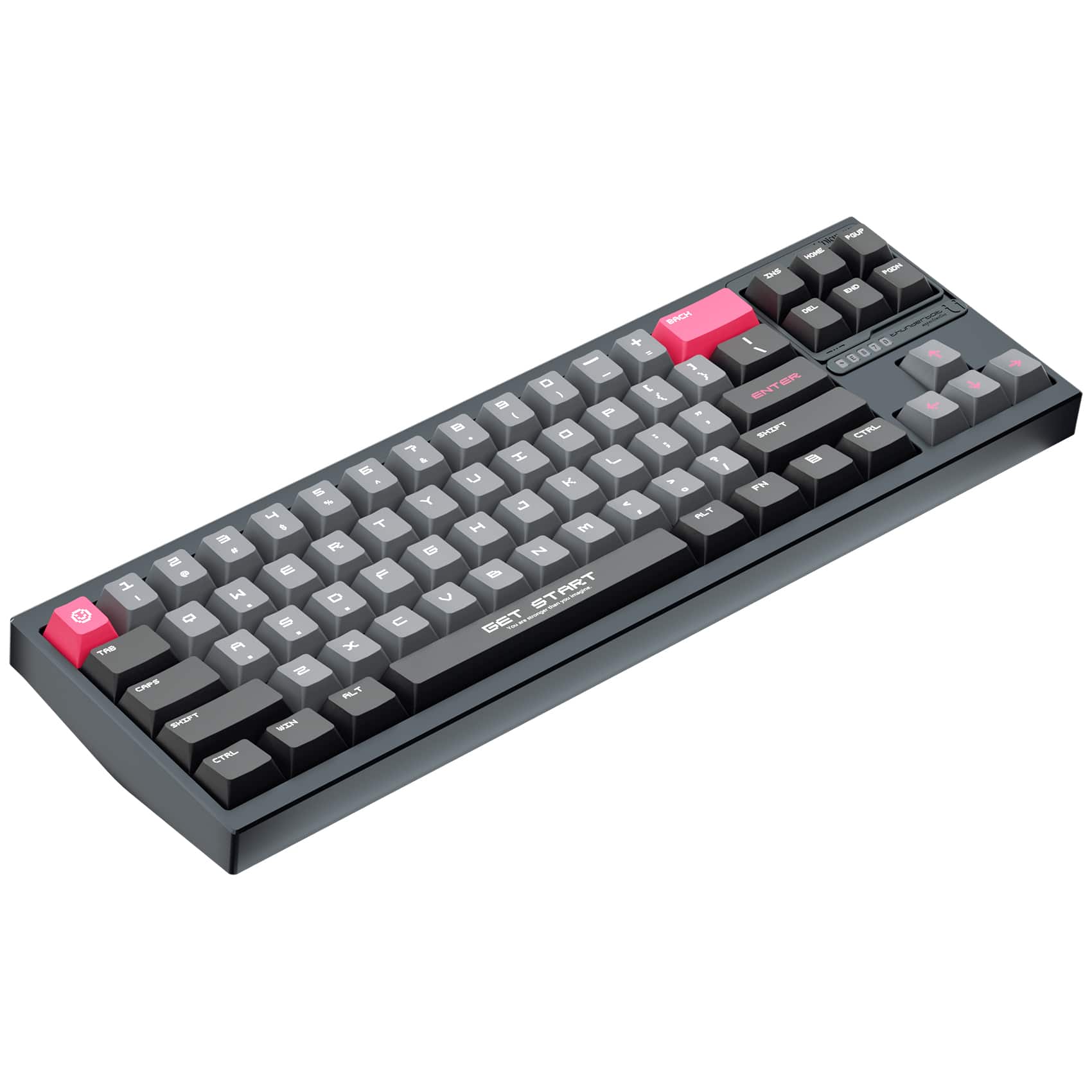 Uniqmag - UQ71 High Precision Magnetic Switch Springless RGB TKL Gaming Keyboard for PC, MAC - Dark Gray