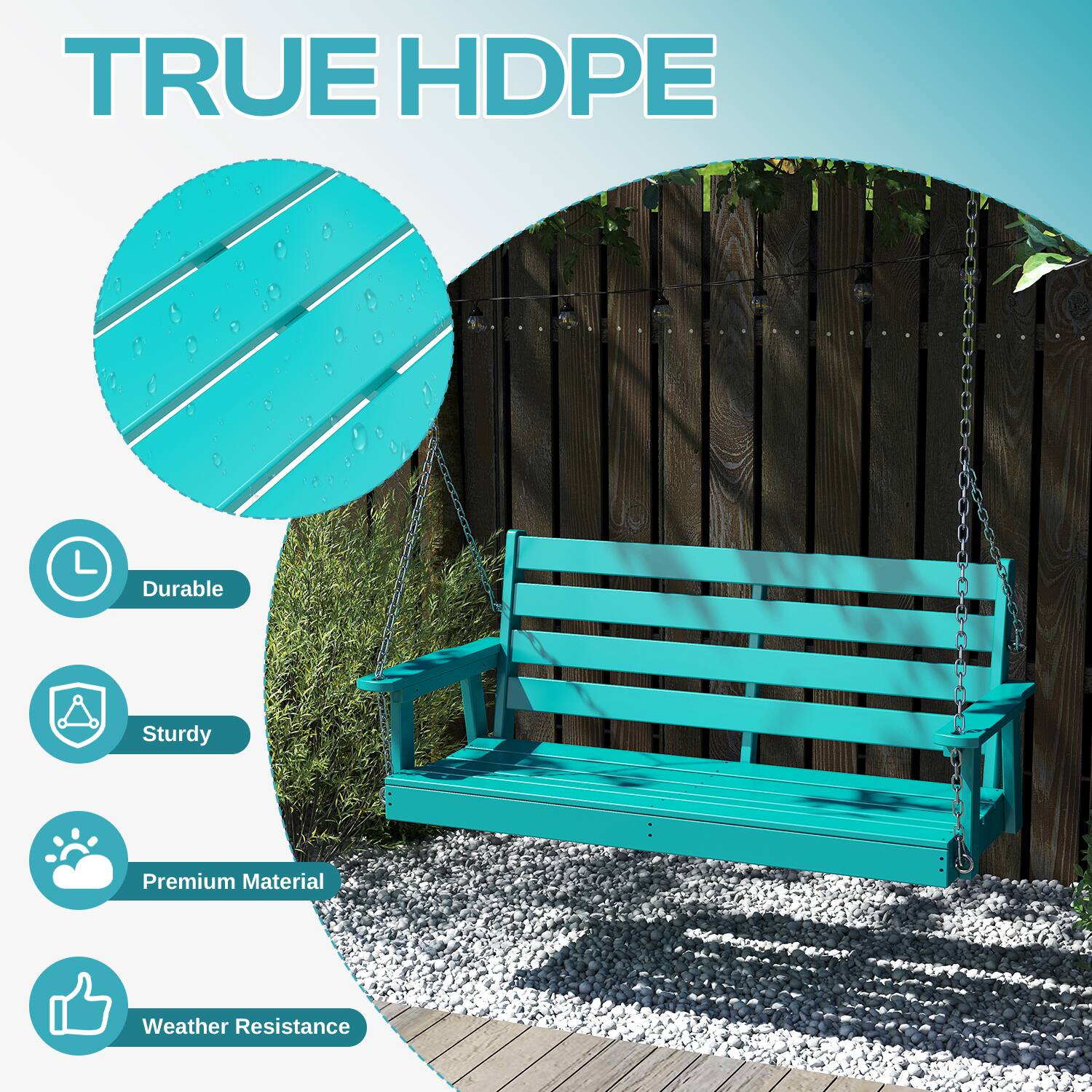 TRUE HDPE

- Durable
- Sturdy
- Premium Material
- Weather Resistance