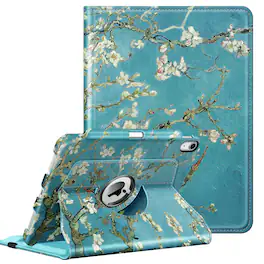 Kitcheniva - Rotating Protective Case For iPad Air 11 Inch M3 2025 2024 And iPad Air 5th 4th - Blossom