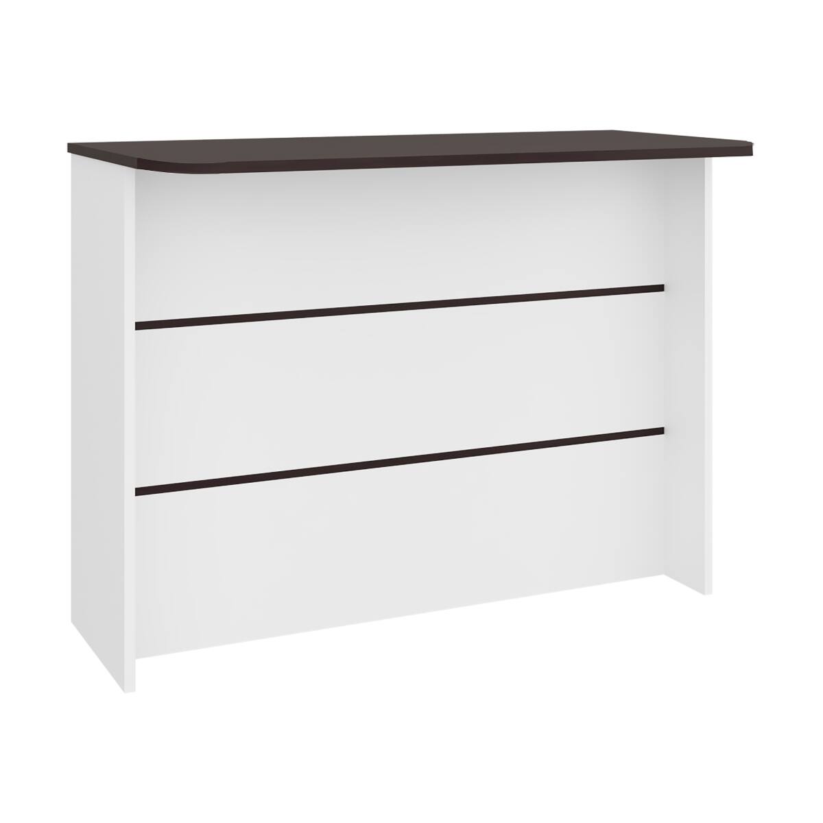 Left. Loheer - Loheer White Modern Kitchen Island with Storage Cabinet - White.
