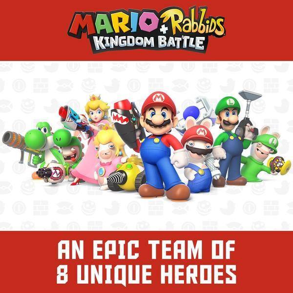 MARIO Rabbids + KINGDOM BATTLE

AN EPIC TEAM OF 8 UNIQUE HEROES