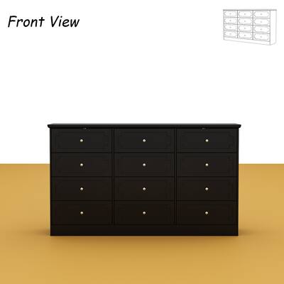 Famapy 12 Drawer Dresser: Anti Tip Design, Unique Styled Storage for Multi Scenes Black BBFAZJ-KF330122-02 - Best Buy Famapy 12 Drawer Dresser: Anti Tip Design, Unique Styled Storage for Multi Scenes Black BBFAZJ-KF330122-02 - Best Buy