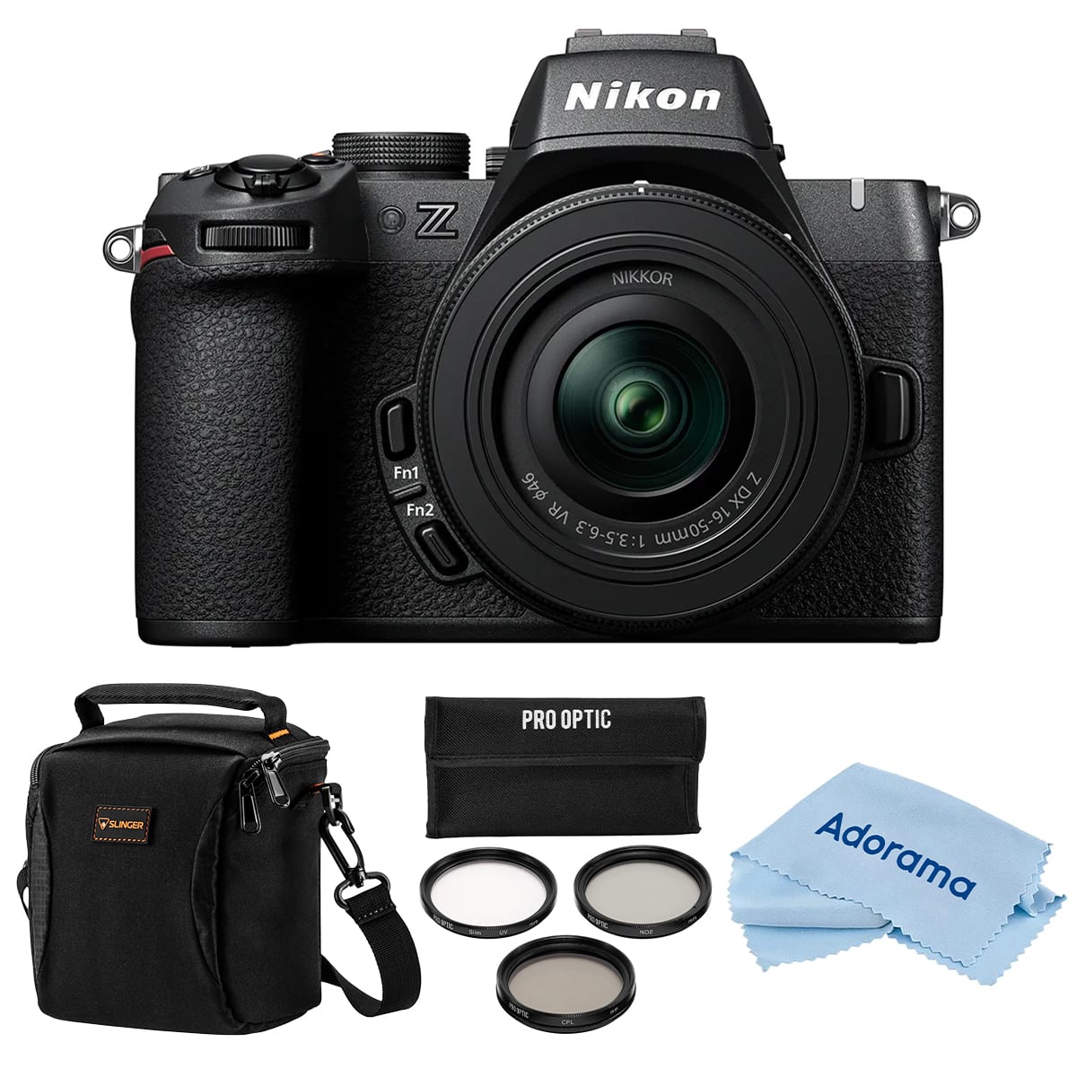 Bundle - Nikon - Z50II Mirrorless Camera w/16-50mm f/3.5-6.3 VR Lens, w/Bag & Filters