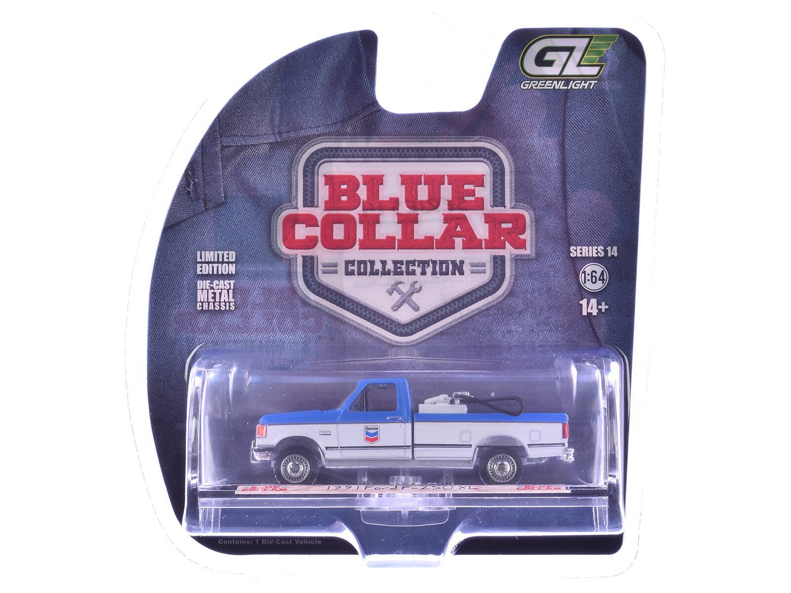 GL GREENLIGHT BLUE COLLAR LIMITED SERIES 14 EDITION = COLLECTION 1:64 DIE-CAST METAL CHASSIS 14+ EAR 1991 SOR 7 NCSE 24 REY

Contains: 1 Die-Cast Vehicle