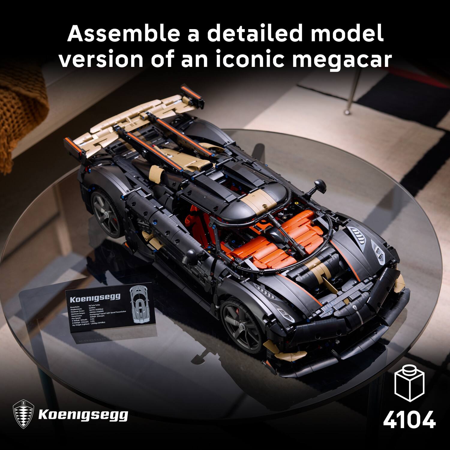 Assemble a detailed model version of an iconic megacar

Koenigsegg

4104