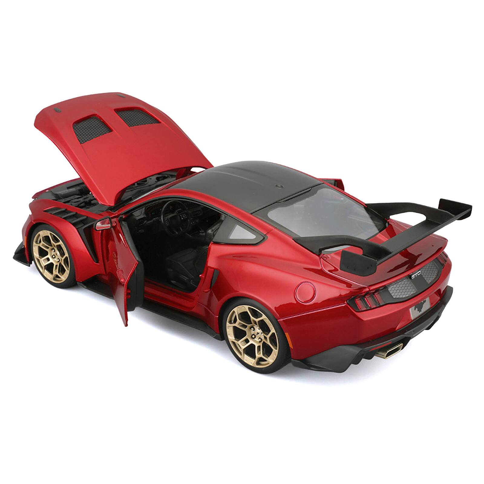 Alt View 2. Maisto - 2025 Ford Mustang GTD Red Metallic with Black Top "Special Edition" Series 1/18 Diecast Model Car by Maisto.