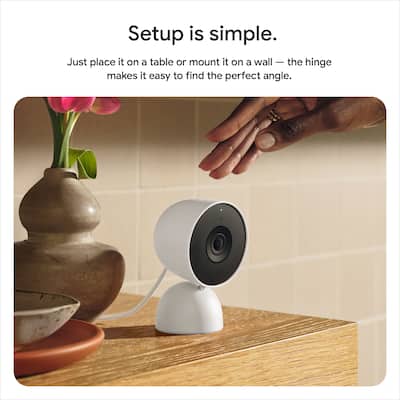 Google Nest Cam Indoor (wired, 3rd gen) Latest Model 2K Video and Google Nest Cam Indoor (wired, 3rd gen) Latest Model 2K Video and