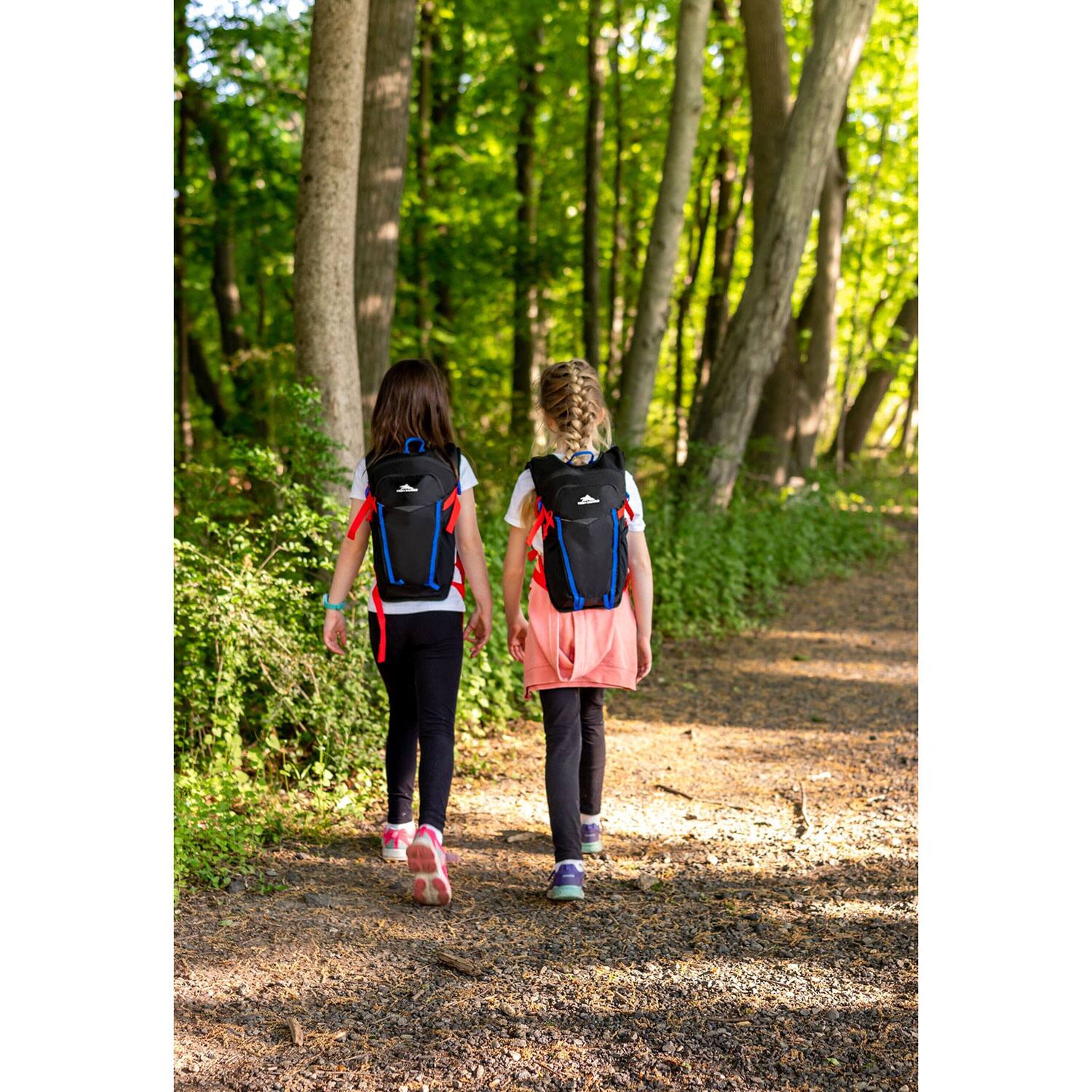 Alt View 7. High Sierra - High Sierra Hydrahike 2.0 8L Youth Hydration Backpack for Hiking, Blue/Black - Black Blue.