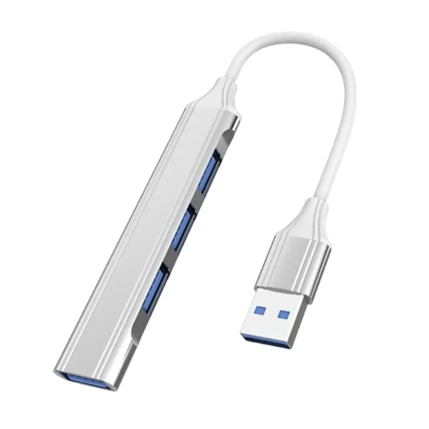Stock Preferred - 4-Port USB-A to USB Hub – Aluminum Alloy Adapter for PC, Laptop & Accessories