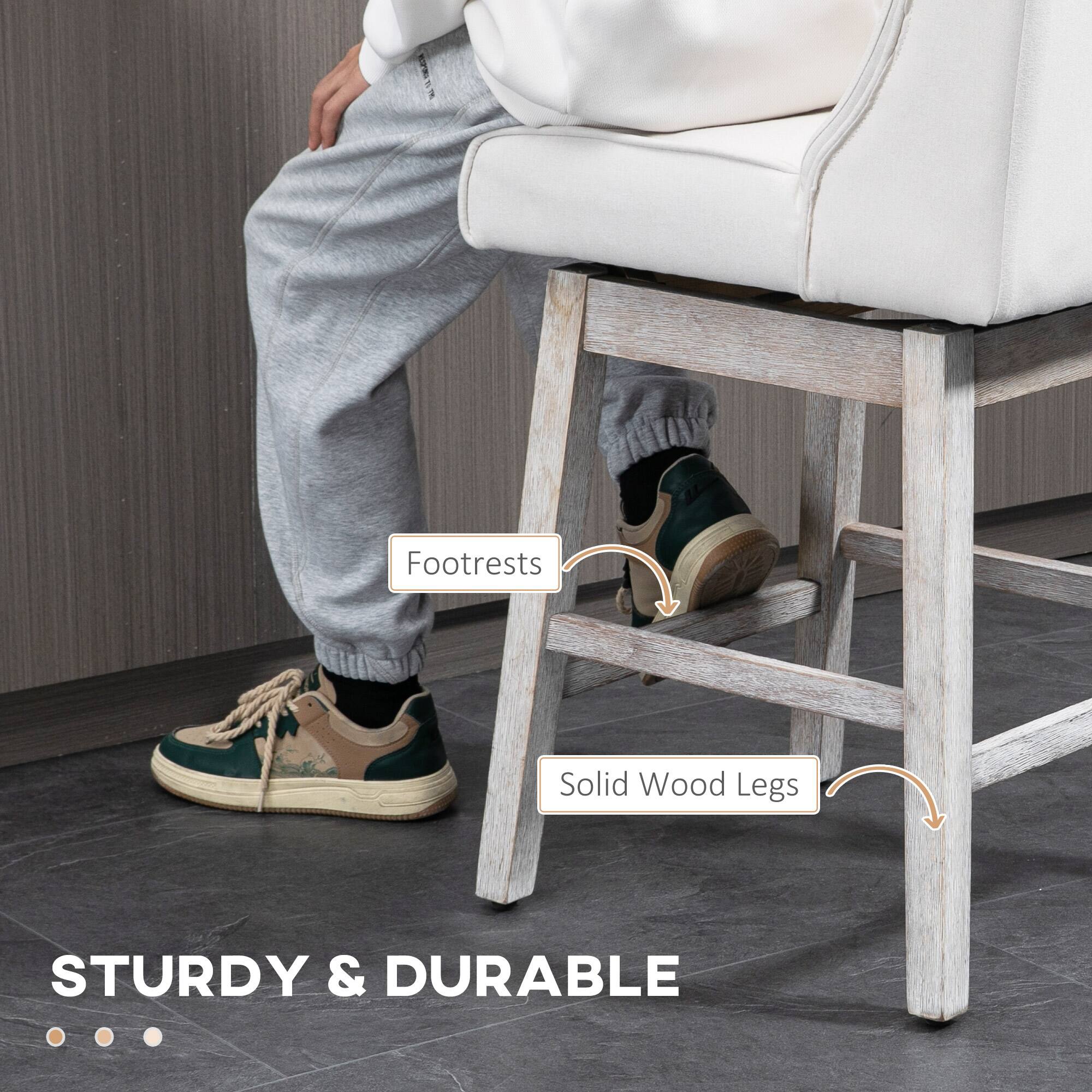 STURDY & DURABLE

Footrests
Solid Wood Legs