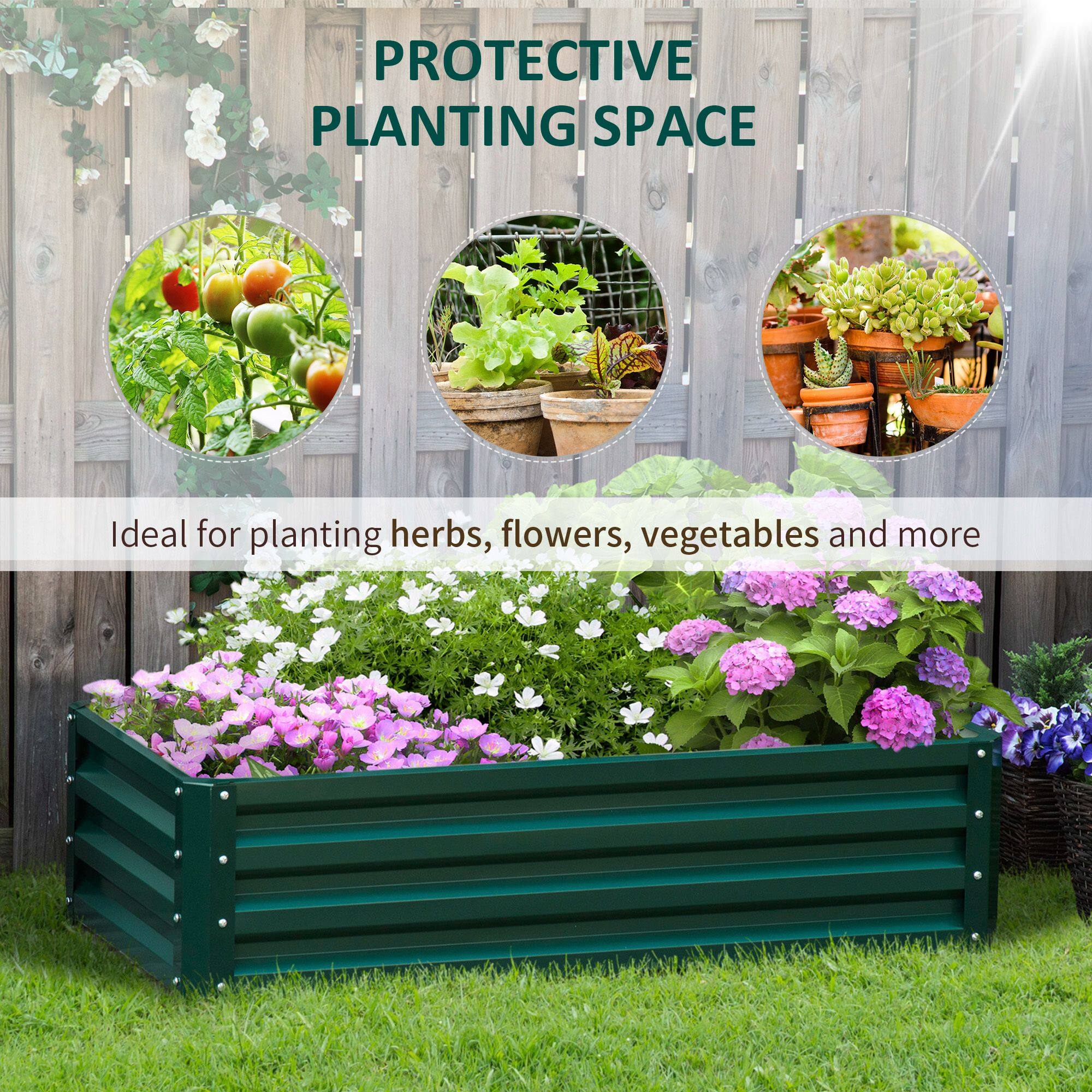 PROTECTIVE PLANTING SPACE

Ideal for planting herbs, flowers, vegetables and more