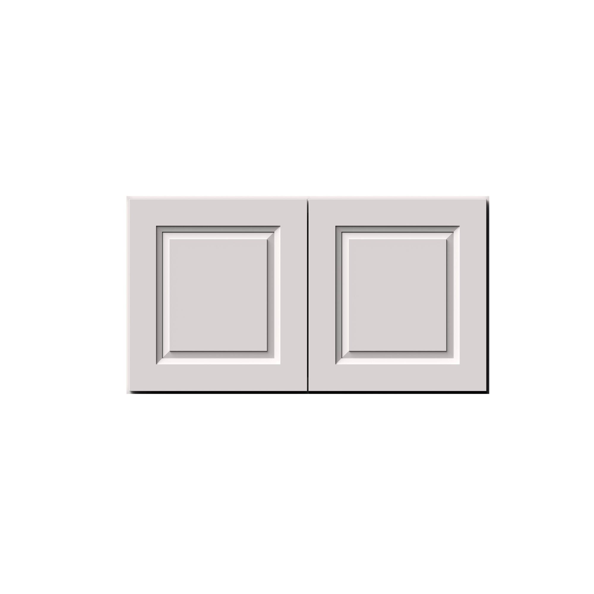 Alt View 1. Boyel Living - 33-in W x 18-in H x 12-in D Shaker RTA Kitchen Wall Cabinet with Soft-Close Doors - Glacier White.