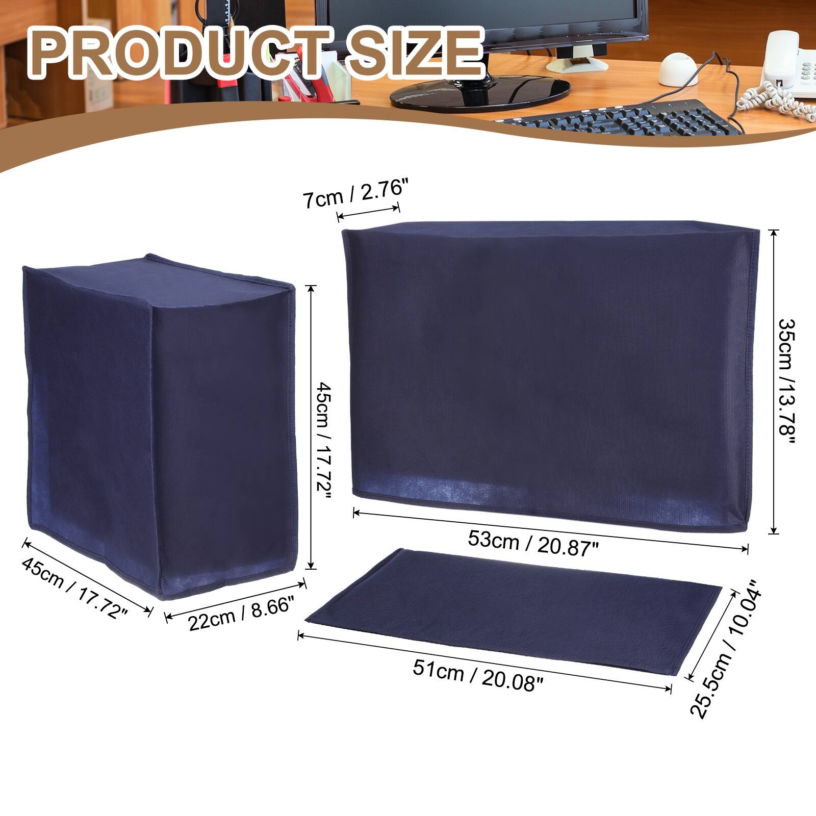 PRODUCT SIZE

7cm / 2.76"  
45cm / 17.72"  
45cm / 17.72"  
22cm / 8.66"  
53cm / 20.87"  
51cm / 20.08"  
35cm / 13.78"  
25.5cm / 10.04"  
25.5cm / 10.04"