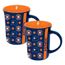 The Memory Company - Houston Astros Two-Pack 15oz. Line Up Ceramic Mugs - Multicolor