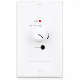 Vaiyer - Bluetooth Wall Plate Audio Amplifier, In-Wall Stereo Class-D Amplifier with aptX, AUX Input, 24V DC Power Adapter - White