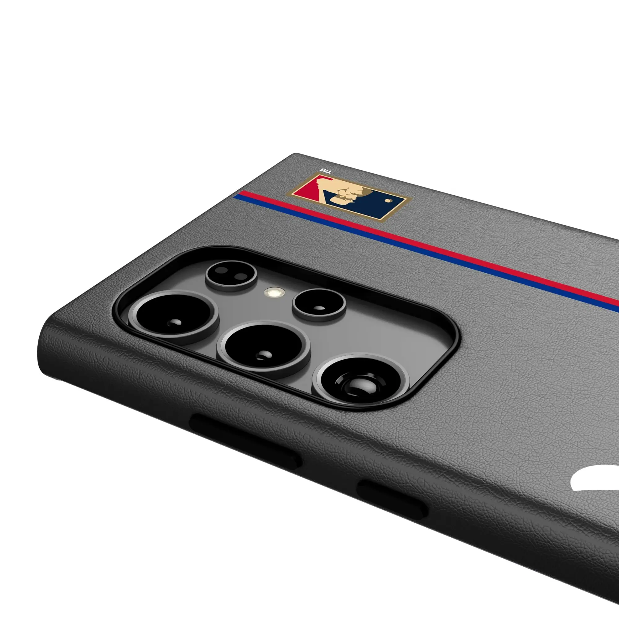 Alt View 2. Keyscaper - Brooklyn Dodgers Cooperstown Collection Galaxy Magnetic Bump Case - S25 Ultra - Black.