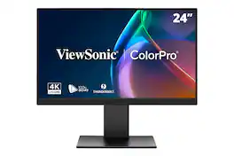 ViewSonic - VP2488-4K 24" 4K Mac-Ready Monitor with 100%sRGB, 98% DCI-P3, Pantone Validated (Thunderbolt 4, USB, HDMI, DP) - Multi