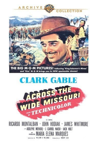 Front. Across The Wide Missouri - DVD.