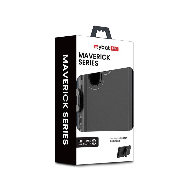 mybat PRO MAVERICK SERIES MAVERICK SERIES LIFETIME WARRANTY # Kickstand Comes with Holster