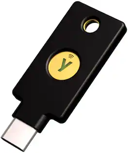 Yubico - Security Key C NFC - Two-Factor Authentication Security Key, Connect via USB-C or NFC, FIDO U2F/FIDO2 Certified - Black