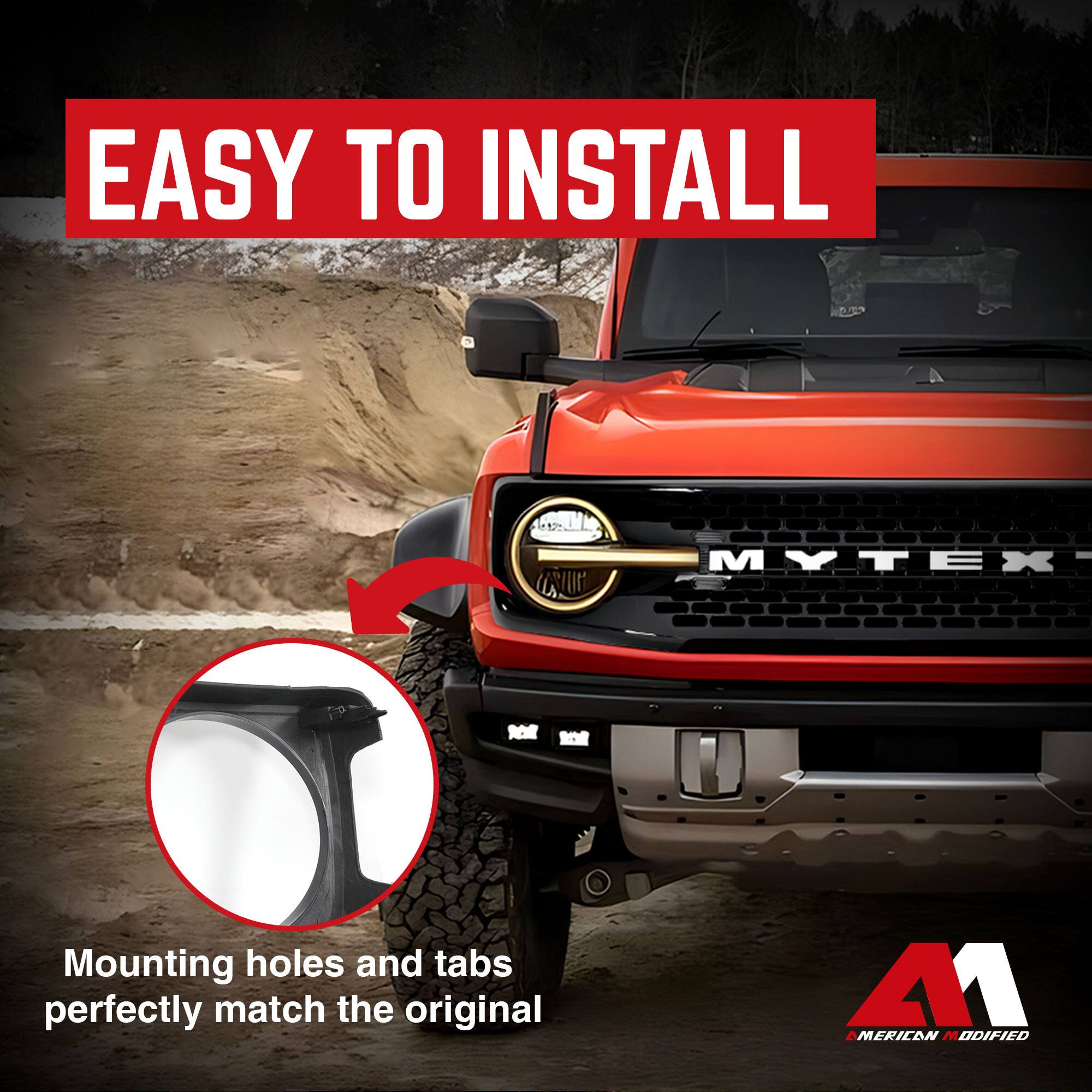 EASY TO INSTALL

Mounting holes and tabs perfectly match the original