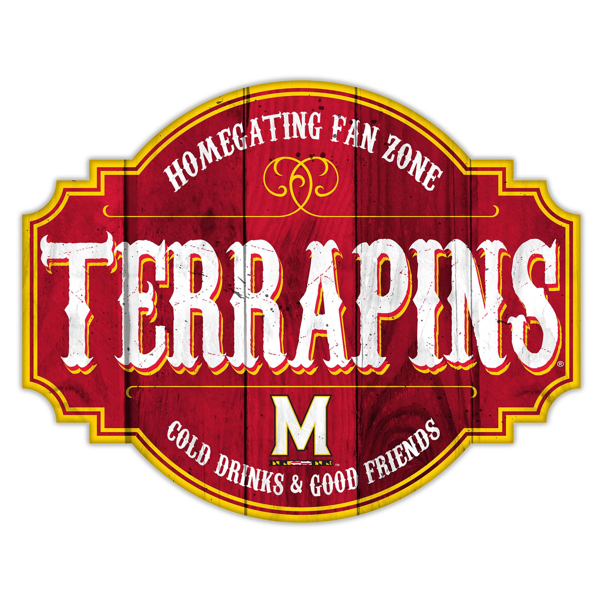 Fan Creations - Maryland Terrapins 24'' Homegating Tavern Sign - Multicolor