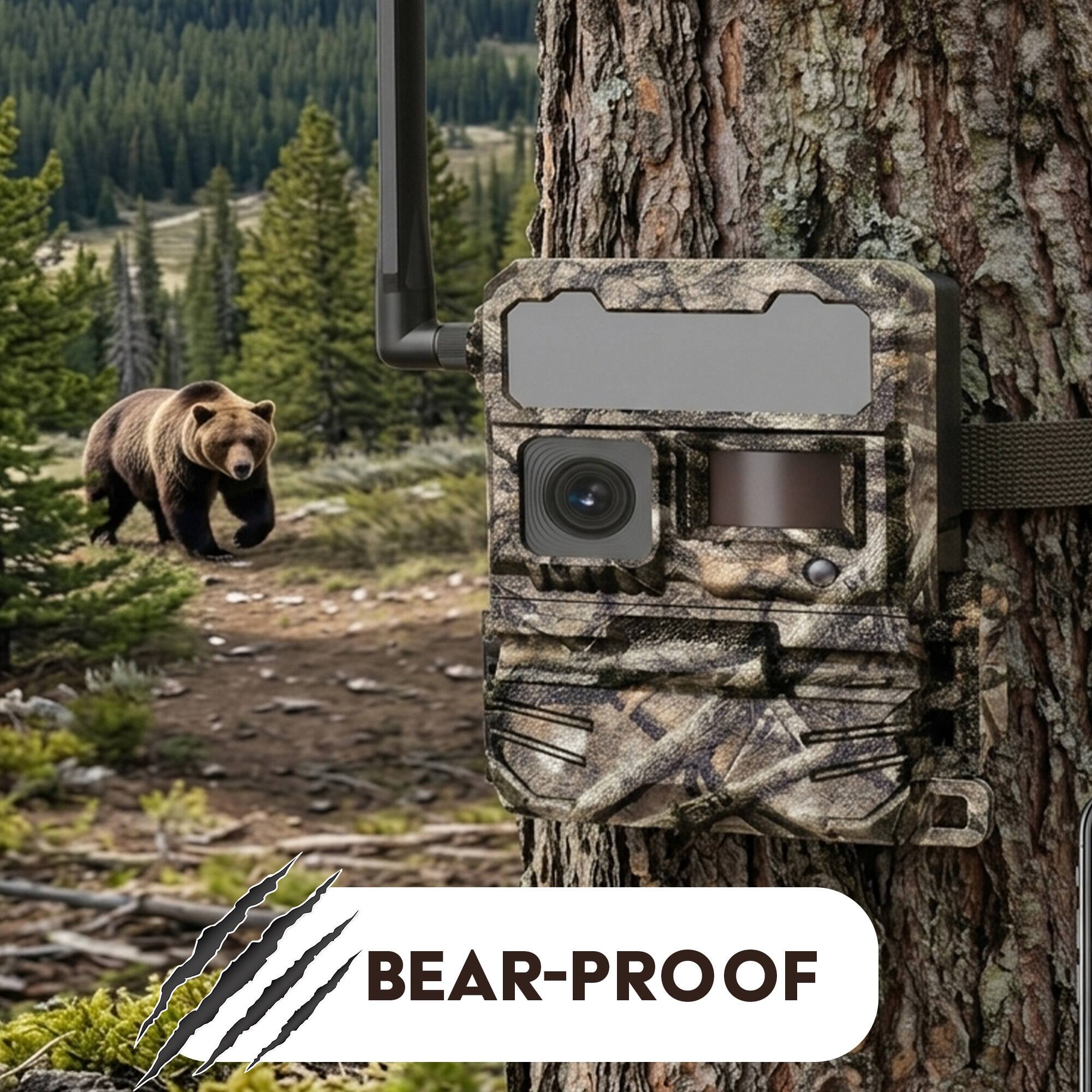 Back. Yellowstone - Yellowstone Y2 4G-LTE Cellular Trail Camera (6-Pack) Bundle with Card Reader.