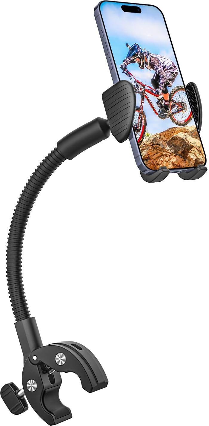 Empire DigiLabs Gooseneck Handlebar Phone Holder For Stroller ...